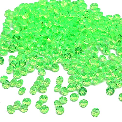 1000 Stück Acryl Deko Diamantkristalle 4mm Glitzer Streudeko Tischschmuck Funkelnd Dekosteine Kristalle Konfetti Diamanten zum DIY Verzieren Tischdeko Hochzeit Taufe Verlobung Valentinstag,Grün von Duories