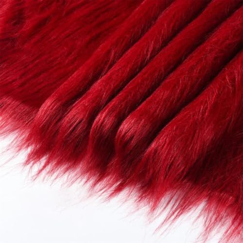 10cmx180cm Flauschige Kunstpelzband Kunstfell Band Fellstoff, Furry Faux Pelz Stoff Dekoband Zierband Plüsch Trim Plüschstoff Plüschband Borten Bänder zum Nähen Kleidung Weihnachtsdeko,Weinrot 10cmx180cm Flauschige Kunstpelzband Kunstfell Band Fellstoff, Furry Faux Pelz Stoff Dekoband Zierband Plüsch Trim Plüschstoff Plüschband Borten Bänder zum Nähen Kleidung Weihnachtsdeko,Weinrot von Duories