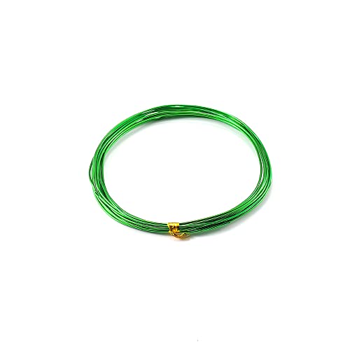 10m Basteldraht 2.5mm, Aluminium Craft Draht Blumendraht Aluminiumdraht Dekodraht Bindedraht für Blumengestecke, DIY Handwerk Dekorieren Schmuck Kranzherstellung, Schmuckdraht zum Basteln,Grün 10m Basteldraht 2.5mm, Aluminium Craft Draht Blumendraht Aluminiumdraht Dekodraht Bindedraht für Blumengestecke, DIY Handwerk Dekorieren Schmuck Kranzherstellung, Schmuckdraht zum Basteln,Grün von Duories