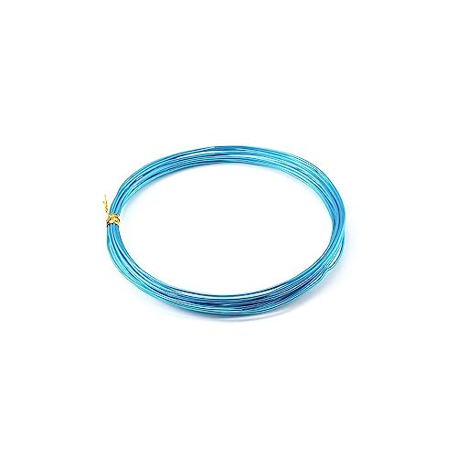 10m Basteldraht 3.0mm, Aluminium Craft Draht Blumendraht Aluminiumdraht Dekodraht Bindedraht für Blumengestecke, DIY Handwerk Dekorieren Schmuck Kranzherstellung, Schmuckdraht zum Basteln,Blauer See 10m Basteldraht 3.0mm, Aluminium Craft Draht Blumendraht Aluminiumdraht Dekodraht Bindedraht für Blumengestecke, DIY Handwerk Dekorieren Schmuck Kranzherstellung, Schmuckdraht zum Basteln,Blauer See von Duories