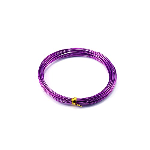 10m Basteldraht 3.0mm, Aluminium Craft Draht Blumendraht Aluminiumdraht Dekodraht Bindedraht für Blumengestecke, DIY Handwerk Dekorieren Schmuck Kranzherstellung, Schmuckdraht zum Basteln,Violett 10m Basteldraht 3.0mm, Aluminium Craft Draht Blumendraht Aluminiumdraht Dekodraht Bindedraht für Blumengestecke, DIY Handwerk Dekorieren Schmuck Kranzherstellung, Schmuckdraht zum Basteln,Violett von Duories