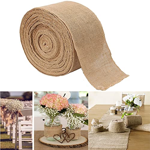 10m Juteband Dekoband,Natürliche Jute Bänder Sackleinen Band Geschenkband Stoffband Dekobänder Schleifenband für DIY Handwerk Basteln,Hochzeit Party Ostern Weihnachten Geschenk Hausdeko,Breite 5CM 10m Juteband Dekoband,Natürliche Jute Bänder Sackleinen Band Geschenkband Stoffband Dekobänder Schleifenband für DIY Handwerk Basteln,Hochzeit Party Ostern Weihnachten Geschenk Hausdeko,Breite 5CM von Duories