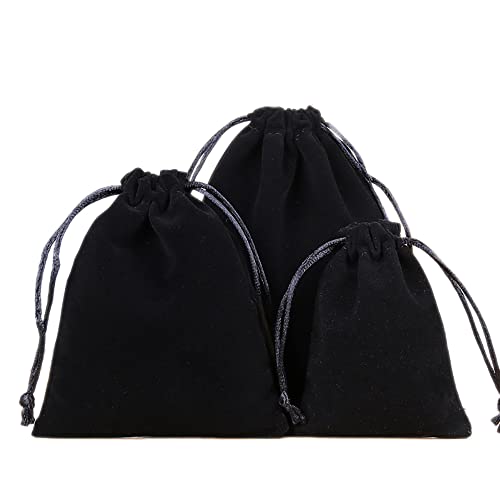 12 Stück Samtbeutel Schmuckbeutel, Kleine Stoff Beutel mit Kordelzug, Samt Säckchen Geschenkbeutel Stoffsäckchen zum Befüllen für Schmuck Hochzeit Weihnachten Geburtstag Party Geschenk,10x12cm Schwarz 12 Stück Samtbeutel Schmuckbeutel, Kleine Stoff Beutel mit Kordelzug, Samt Säckchen Geschenkbeutel Stoffsäckchen zum Befüllen für Schmuck Hochzeit Weihnachten Geburtstag Party Geschenk,10x12cm Schwarz von Duories