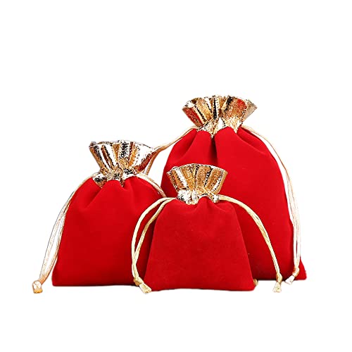 12 Stück Samtbeutel Schmuckbeutel,Kleine Stoff Beutel mit Kordelzug,Samt Säckchen Geschenkbeutel Stoffsäckchen zum Befüllen für Schmuck Hochzeit Weihnachten Geburtstag Party Geschenk,10x12cm Gold Rot 12 Stück Samtbeutel Schmuckbeutel,Kleine Stoff Beutel mit Kordelzug,Samt Säckchen Geschenkbeutel Stoffsäckchen zum Befüllen für Schmuck Hochzeit Weihnachten Geburtstag Party Geschenk,10x12cm Gold Rot von Duories