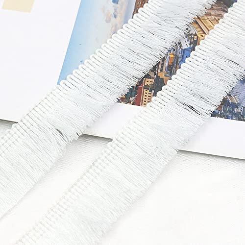 15 Meters 2.5cm Quaste Fransenborte Fransenband Schnittfranse Dekoband Zierband Dekoborte Tanzfransen Nähzubehör für Kleidung,Kostüme,DIY Nähen,Gardinen,Tischdecken,Tischläufer,Dekoration,Bleichen 15 Meters 2.5cm Quaste Fransenborte Fransenband Schnittfranse Dekoband Zierband Dekoborte Tanzfransen Nähzubehör für Kleidung,Kostüme,DIY Nähen,Gardinen,Tischdecken,Tischläufer,Dekoration,Bleichen von Duories