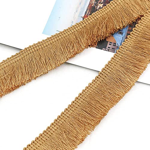 15 Meters 2.5cm Quaste Fransenborte Fransenband Schnittfranse Dekoband Zierband Dekoborte Tanzfransen Nähzubehör für Kleidung,Kostüme,DIY Nähen,Gardinen,Tischdecken,Tischläufer,Dekoration,Braun 15 Meters 2.5cm Quaste Fransenborte Fransenband Schnittfranse Dekoband Zierband Dekoborte Tanzfransen Nähzubehör für Kleidung,Kostüme,DIY Nähen,Gardinen,Tischdecken,Tischläufer,Dekoration,Braun von Duories
