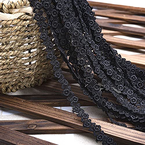 15 Yard Vintage Spitzenband Schwarz Dekoband Zierband Zierspitze Spitzenstoff Spitzenborte Häkel-Borte Häkelspitze für DIY Nähen Ohrring Armband Halskette Hochzeit Deko Scrapbooking Geschenkbox,1 cm 15 Yard Vintage Spitzenband Schwarz Dekoband Zierband Zierspitze Spitzenstoff Spitzenborte Häkel-Borte Häkelspitze für DIY Nähen Ohrring Armband Halskette Hochzeit Deko Scrapbooking Geschenkbox,1 cm von Duories