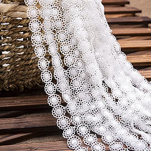 15 Yard Vintage Spitzenband Weiß Dekoband Zierband Zierspitze Spitzenstoff Spitzenborte Häkel-Borte Häkelspitze für DIY Nähen Ohrring Armband Halskette Hochzeit Deko Scrapbooking Geschenkbox,1.2 cm 15 Yard Vintage Spitzenband Weiß Dekoband Zierband Zierspitze Spitzenstoff Spitzenborte Häkel-Borte Häkelspitze für DIY Nähen Ohrring Armband Halskette Hochzeit Deko Scrapbooking Geschenkbox,1.2 cm von Duories