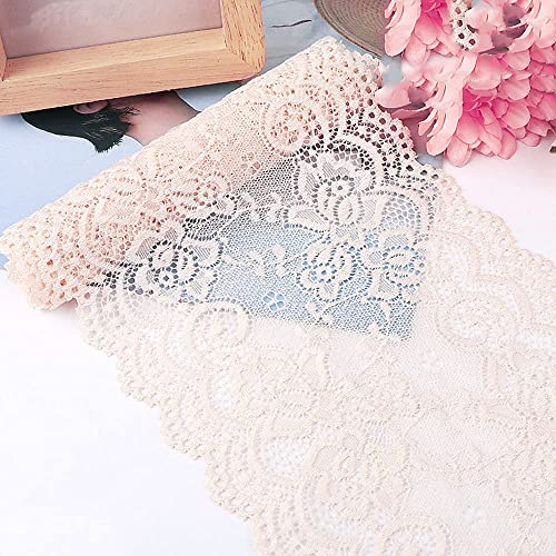 15cm x 1m Elastizität Spitzenband Spitzenbordüre Spitzenborte Zierband Dekoband Spitzen Borten Bänder zum Nähen,DIY Basteln,Deko für Kleidung Unterwäsche Dessous Hochzeitskleid Tischdeko,Beige 15cm x 1m Elastizität Spitzenband Spitzenbordüre Spitzenborte Zierband Dekoband Spitzen Borten Bänder zum Nähen,DIY Basteln,Deko für Kleidung Unterwäsche Dessous Hochzeitskleid Tischdeko,Beige von Duories