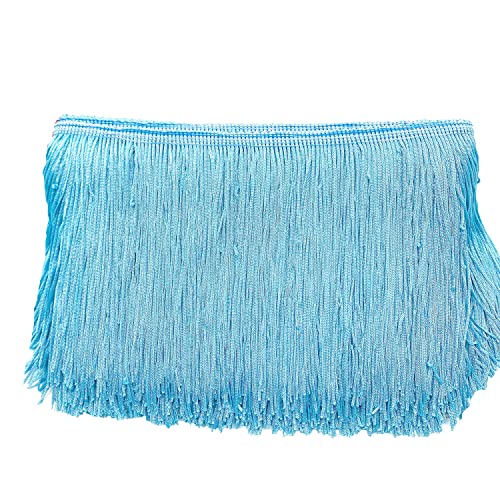 15cm x 2m Fransenborte Fransenbordüre Fransenband Dekoband Tanzfransen Schnittfranse Seide Quaste Fransen-Borten Bänder zum Nähen,DIY Basteln,Kleidung Dessous Kostüme Vorhänge Dekoration,Blau 15cm x 2m Fransenborte Fransenbordüre Fransenband Dekoband Tanzfransen Schnittfranse Seide Quaste Fransen-Borten Bänder zum Nähen,DIY Basteln,Kleidung Dessous Kostüme Vorhänge Dekoration,Blau von Duories