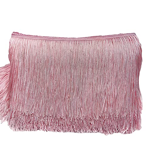 15cm x 3m Fransenborte Fransenbordüre Fransenband Dekoband Tanzfransen Schnittfranse Seide Quaste Fransen-Borten Bänder zum Nähen,DIY Basteln,Kleidung Dessous Kostüme Vorhänge Dekoration,Altes Rosa 15cm x 3m Fransenborte Fransenbordüre Fransenband Dekoband Tanzfransen Schnittfranse Seide Quaste Fransen-Borten Bänder zum Nähen,DIY Basteln,Kleidung Dessous Kostüme Vorhänge Dekoration,Altes Rosa von Duories