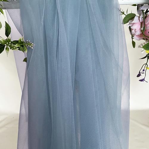 1m x 160cm Soft Tüllstoff,Tüll Stoffe zum Nähen,Netzstoff Dekostoff Drapierstoff für Arbor Hochzeit Vorhang Hochzeitsbogen Freihanddeko Querbehang Gardine Torbogen Zeremonie Party Dekor,Graublau 1m x 160cm Soft Tüllstoff,Tüll Stoffe zum Nähen,Netzstoff Dekostoff Drapierstoff für Arbor Hochzeit Vorhang Hochzeitsbogen Freihanddeko Querbehang Gardine Torbogen Zeremonie Party Dekor,Graublau von Duories