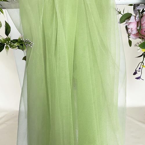 1m x 160cm Soft Tüllstoff,Tüll Stoffe zum Nähen,Netzstoff Dekostoff Drapierstoff für Arbor Hochzeit Vorhang Hochzeitsbogen Freihanddeko Querbehang Gardine Torbogen Zeremonie Party Dekor,Hellgrün 1m x 160cm Soft Tüllstoff,Tüll Stoffe zum Nähen,Netzstoff Dekostoff Drapierstoff für Arbor Hochzeit Vorhang Hochzeitsbogen Freihanddeko Querbehang Gardine Torbogen Zeremonie Party Dekor,Hellgrün von Duories