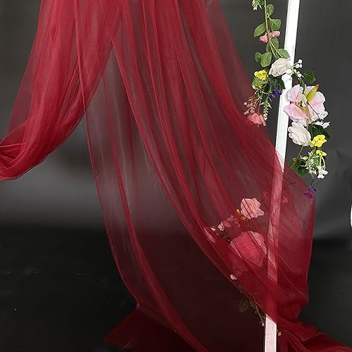 1m x 160cm Soft Tüllstoff,Tüll Stoffe zum Nähen,Netzstoff Dekostoff Drapierstoff für Arbor Hochzeit Vorhang Hochzeitsbogen Freihanddeko Torbogen Zeremonie Party Dekor Kleid Tüllrock Schleier,Weinrot 1m x 160cm Soft Tüllstoff,Tüll Stoffe zum Nähen,Netzstoff Dekostoff Drapierstoff für Arbor Hochzeit Vorhang Hochzeitsbogen Freihanddeko Torbogen Zeremonie Party Dekor Kleid Tüllrock Schleier,Weinrot von Duories
