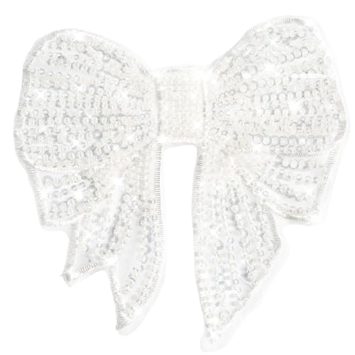 1pcs Schleife Perlen Pailletten Stickerei Applikation Patches, Groß Stickerei Pailletten Spitzenpatches Spitze aufnäher Appliques Nähen, Patches Aufnähen Auf Stoff für Kleidung Kleid Hochzeitskleid,A 1pcs Schleife Perlen Pailletten Stickerei Applikation Patches, Groß Stickerei Pailletten Spitzenpatches Spitze aufnäher Appliques Nähen, Patches Aufnähen Auf Stoff für Kleidung Kleid Hochzeitskleid,A von Duories