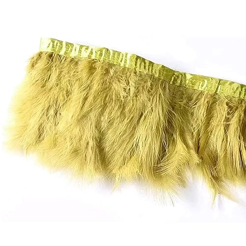 2 Meter 10-15cm Breit Flauschige Federborte,Federn Fransen Quaste Fransenborte Fransenband, Feder Fransen mit Satinband Dekoborte Dekoband Nähzubehör für DIY Basteln Kostüme Apparel Kleidung,Gold 2 Meter 10-15cm Breit Flauschige Federborte,Federn Fransen Quaste Fransenborte Fransenband, Feder Fransen mit Satinband Dekoborte Dekoband Nähzubehör für DIY Basteln Kostüme Apparel Kleidung,Gold von Duories