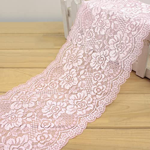 2 Meter 18cm Breite Bunte Elastizität Spitzenbordüre Spitzenband,Pfingstrose Blumen Spitzenborte Dekoband Zierspitze Zierband Spitzenstoff zum Nähen DIY Basteln Kleidung Unterwäsche Deko,Rosa 2 Meter 18cm Breite Bunte Elastizität Spitzenbordüre Spitzenband,Pfingstrose Blumen Spitzenborte Dekoband Zierspitze Zierband Spitzenstoff zum Nähen DIY Basteln Kleidung Unterwäsche Deko,Rosa von Duories