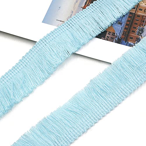 2 Meters 2.5cm Quaste Fransenborte Fransenband Schnittfranse Dekoband Zierband Dekoborte Tanzfransen Nähzubehör für Kleidung,Kostüme,DIY Nähen,Gardinen,Tischdecken,Tischläufer,Dekoration,Hellblau 2 Meters 2.5cm Quaste Fransenborte Fransenband Schnittfranse Dekoband Zierband Dekoborte Tanzfransen Nähzubehör für Kleidung,Kostüme,DIY Nähen,Gardinen,Tischdecken,Tischläufer,Dekoration,Hellblau von Duories