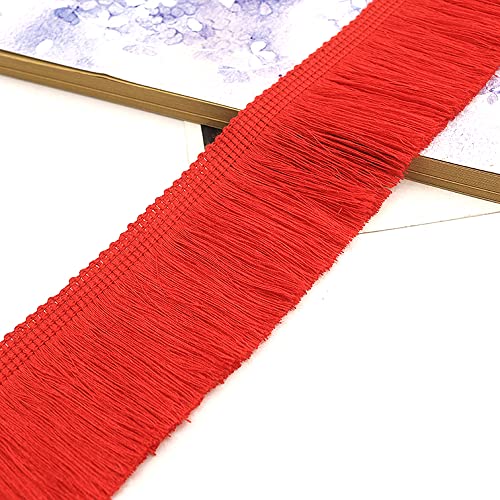 2 Meters 5cm Quaste Fransenborte Fransenband Schnittfranse Dekoband Zierband Dekoborte Tanzfransen Nähzubehör für Kleidung,Kostüme,DIY Nähen,Gardinen,Tischdecken,Tischläufer,Dekoration,Rot 2 Meters 5cm Quaste Fransenborte Fransenband Schnittfranse Dekoband Zierband Dekoborte Tanzfransen Nähzubehör für Kleidung,Kostüme,DIY Nähen,Gardinen,Tischdecken,Tischläufer,Dekoration,Rot von Duories