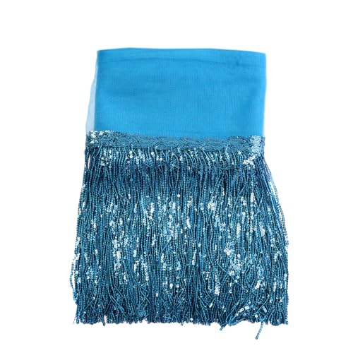 2 Yards 20cm Bling Pailletten Fringe Trim Fransen Quaste Fransenborte Fransenband Fransenbordüre Dekoband Tanzfransen Fransen-Borten Bänder zum Nähen,DIY Basteln,Kleidung Dessous Vorhänge,Blau 2 Yards 20cm Bling Pailletten Fringe Trim Fransen Quaste Fransenborte Fransenband Fransenbordüre Dekoband Tanzfransen Fransen-Borten Bänder zum Nähen,DIY Basteln,Kleidung Dessous Vorhänge,Blau von Duories