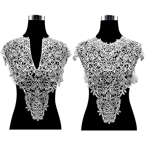 1 Satz Bestickte Spitze Kragen Applikation,Stickerei Spitze Patch Spitzemotiv Applique Patches Einsatzkragen für Nähen DIY Kostüm Kleidung Hochzeitskleid Brautkleid Deko,Rundkragen und V-Kragen,Weiß 1 Satz Bestickte Spitze Kragen Applikation,Stickerei Spitze Patch Spitzemotiv Applique Patches Einsatzkragen für Nähen DIY Kostüm Kleidung Hochzeitskleid Brautkleid Deko,Rundkragen und V-Kragen,Weiß von Duories