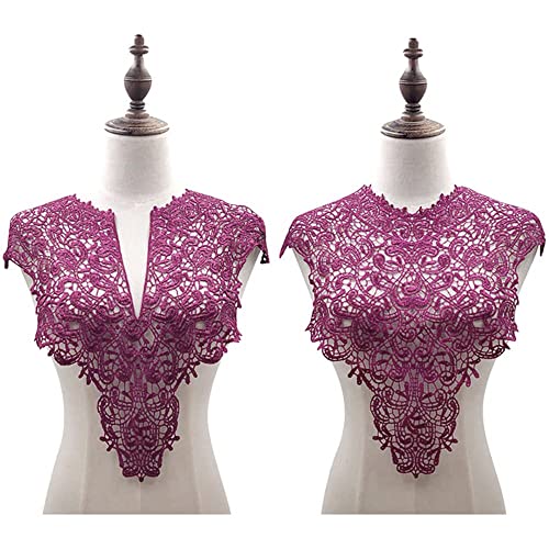1 Satz Bestickte Spitze Kragen Applikation,Stickerei Spitze Patch Spitzemotiv Applique Patches Einsatzkragen für Nähen DIY Kostüm Kleidung Hochzeitskleid Brautkleid Deko,Rundkragen & V-Kragen,Violett 1 Satz Bestickte Spitze Kragen Applikation,Stickerei Spitze Patch Spitzemotiv Applique Patches Einsatzkragen für Nähen DIY Kostüm Kleidung Hochzeitskleid Brautkleid Deko,Rundkragen & V-Kragen,Violett von Duories