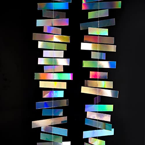 2 x 2.5m Lang Tectangle Laser Bunte Papier Girlande Deckenhänger Banner Wimpelkette Stern Hängend Dekorationen Hängedeko für Geburtstag Jubiläum Hochzeit Weihnachten Party Karneval Fasching Deko 2 x 2.5m Lang Tectangle Laser Bunte Papier Girlande Deckenhänger Banner Wimpelkette Stern Hängend Dekorationen Hängedeko für Geburtstag Jubiläum Hochzeit Weihnachten Party Karneval Fasching Deko von Duories