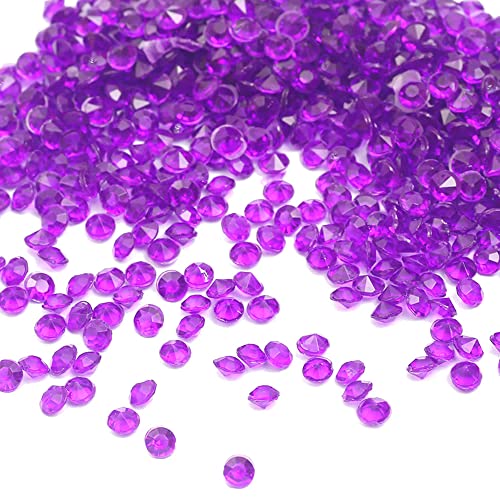 2000 Stück Acryl Deko Diamantkristalle 4mm Glitzer Streudeko Tischschmuck Funkelnd Dekosteine Kristalle Konfetti Diamanten zum DIY Verzieren Tischdeko Hochzeit Taufe Verlobung Valentinstag,Dunkellila 2000 Stück Acryl Deko Diamantkristalle 4mm Glitzer Streudeko Tischschmuck Funkelnd Dekosteine Kristalle Konfetti Diamanten zum DIY Verzieren Tischdeko Hochzeit Taufe Verlobung Valentinstag,Dunkellila von Duories
