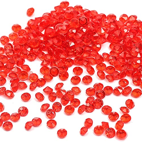 2000 Stück Acryl Deko Diamantkristalle 4mm Glitzer Streudeko Tischschmuck Funkelnd Dekosteine Kristalle Konfetti Diamanten zum DIY Verzieren Tischdeko Hochzeit Taufe Verlobung Valentinstag,Rot 2000 Stück Acryl Deko Diamantkristalle 4mm Glitzer Streudeko Tischschmuck Funkelnd Dekosteine Kristalle Konfetti Diamanten zum DIY Verzieren Tischdeko Hochzeit Taufe Verlobung Valentinstag,Rot von Duories