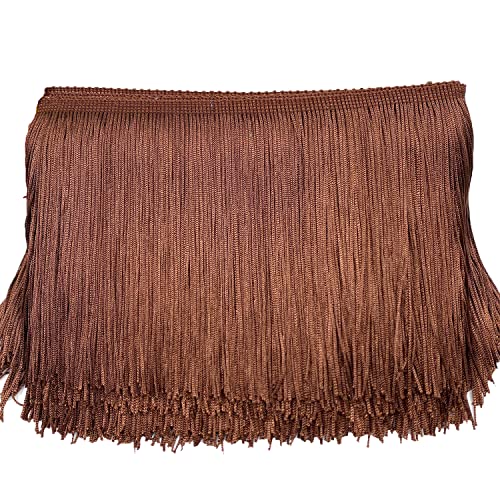 20cm x 3m Fransenborte Fransenbordüre Fransenband Dekoband Tanzfransen Schnittfranse Seide Quaste Fransen-Borten Bänder zum Nähen,DIY Basteln,Kleidung Dessous Kostüme Vorhänge Dekoration,Braun 20cm x 3m Fransenborte Fransenbordüre Fransenband Dekoband Tanzfransen Schnittfranse Seide Quaste Fransen-Borten Bänder zum Nähen,DIY Basteln,Kleidung Dessous Kostüme Vorhänge Dekoration,Braun von Duories