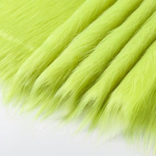 20cmx180cm Flauschige Kunstpelzband Kunstfell Band Fellstoff, Furry Faux Pelz Stoff Dekoband Zierband Plüsch Trim Plüschstoff Plüschband Borten Bänder zum Nähen Kleidung Weihnachtsdeko,Gelbgrün B 20cmx180cm Flauschige Kunstpelzband Kunstfell Band Fellstoff, Furry Faux Pelz Stoff Dekoband Zierband Plüsch Trim Plüschstoff Plüschband Borten Bänder zum Nähen Kleidung Weihnachtsdeko,Gelbgrün B von Duories