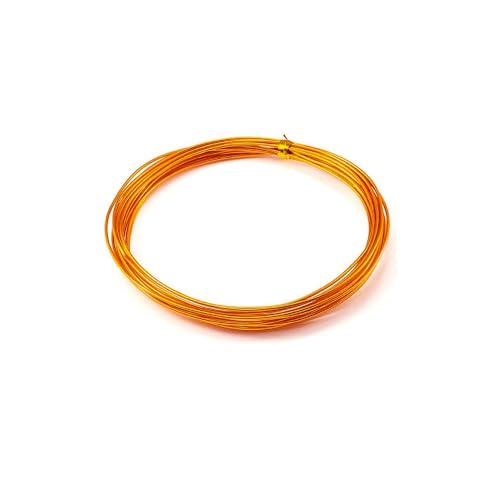 20m Basteldraht 0.8mm, Aluminium Craft Draht Blumendraht Aluminiumdraht Dekodraht Bindedraht für Blumengestecke, DIY Handwerk Dekorieren Schmuck Kranzherstellung, Schmuckdraht zum Basteln,Gold 20m Basteldraht 0.8mm, Aluminium Craft Draht Blumendraht Aluminiumdraht Dekodraht Bindedraht für Blumengestecke, DIY Handwerk Dekorieren Schmuck Kranzherstellung, Schmuckdraht zum Basteln,Gold von Duories