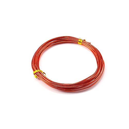 20m Basteldraht 0.8mm, Aluminium Craft Draht Blumendraht Aluminiumdraht Dekodraht Bindedraht für Blumengestecke, DIY Handwerk Dekorieren Schmuck Kranzherstellung, Schmuckdraht zum Basteln,Orange 20m Basteldraht 0.8mm, Aluminium Craft Draht Blumendraht Aluminiumdraht Dekodraht Bindedraht für Blumengestecke, DIY Handwerk Dekorieren Schmuck Kranzherstellung, Schmuckdraht zum Basteln,Orange von Duories