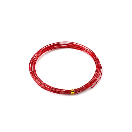 20m Basteldraht 0.8mm, Aluminium Craft Draht Blumendraht Aluminiumdraht Dekodraht Bindedraht für Blumengestecke, DIY Handwerk Dekorieren Schmuck Kranzherstellung, Schmuckdraht zum Basteln,Rot 20m Basteldraht 0.8mm, Aluminium Craft Draht Blumendraht Aluminiumdraht Dekodraht Bindedraht für Blumengestecke, DIY Handwerk Dekorieren Schmuck Kranzherstellung, Schmuckdraht zum Basteln,Rot von Duories