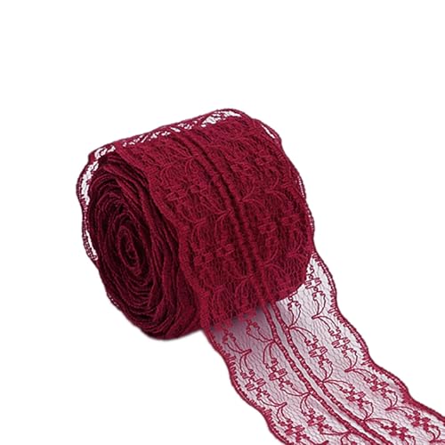 20m Spitzenbesatz Stoff Spitzenband Spitzenbordüre,Geschenkband,Schleifenband,Dekoband Spitzenborte für Basteln Nähen Hochzeit Weihnachten Taufe Geburtstags Tischdeko Geschenkverpackung,Weinrot 20m Spitzenbesatz Stoff Spitzenband Spitzenbordüre,Geschenkband,Schleifenband,Dekoband Spitzenborte für Basteln Nähen Hochzeit Weihnachten Taufe Geburtstags Tischdeko Geschenkverpackung,Weinrot von Duories