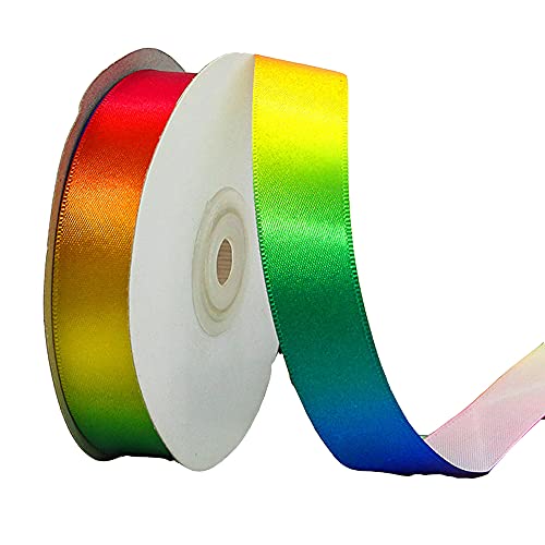 22mx 20mm Regenbogen Gradient Farben Satinband Schleifenband Satin Geschenkband Dekoband Nähband Bastelband Zierband für Weihnachten Hochzeit Valentinstag Deko Haarzöpfe Party Geburtstag,Regenbogen #1 22mx 20mm Regenbogen Gradient Farben Satinband Schleifenband Satin Geschenkband Dekoband Nähband Bastelband Zierband für Weihnachten Hochzeit Valentinstag Deko Haarzöpfe Party Geburtstag,Regenbogen #1 von Duories