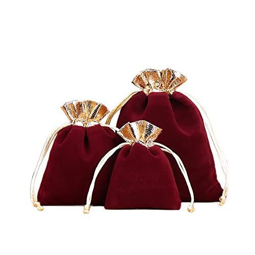 24 Stk Samtbeutel Schmuckbeutel,Klein Stoff Beutel mit Kordelzug,Samt Säckchen Geschenkbeutel Stoffsäckchen zum Befüllen für Schmuck Hochzeit Weihnachten Geburtstag Party Geschenk,12x15cm Gold Weinrot 24 Stk Samtbeutel Schmuckbeutel,Klein Stoff Beutel mit Kordelzug,Samt Säckchen Geschenkbeutel Stoffsäckchen zum Befüllen für Schmuck Hochzeit Weihnachten Geburtstag Party Geschenk,12x15cm Gold Weinrot von Duories