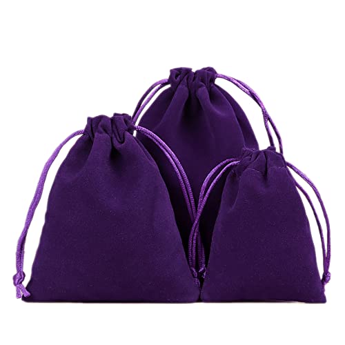 24 Stück Samtbeutel Schmuckbeutel, Kleine Stoff Beutel mit Kordelzug, Samt Säckchen Geschenkbeutel Stoffsäckchen zum Befüllen für Schmuck Hochzeit Weihnachten Geburtstag Party Geschenk,13x18cm Violett 24 Stück Samtbeutel Schmuckbeutel, Kleine Stoff Beutel mit Kordelzug, Samt Säckchen Geschenkbeutel Stoffsäckchen zum Befüllen für Schmuck Hochzeit Weihnachten Geburtstag Party Geschenk,13x18cm Violett von Duories