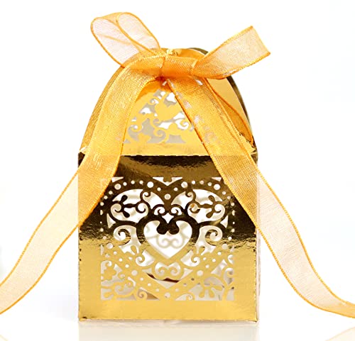 25 Stück Hohles Liebes Geschenkbox Geschenkschachtel Bonboniere Box Geschenkkarton Gastgeschenk Faltschachtel für Hochzeit Taufe Geburtstag Party Favor Tischdeko Brautpaar Geschenk Verpackung,Gold B 25 Stück Hohles Liebes Geschenkbox Geschenkschachtel Bonboniere Box Geschenkkarton Gastgeschenk Faltschachtel für Hochzeit Taufe Geburtstag Party Favor Tischdeko Brautpaar Geschenk Verpackung,Gold B von Duories