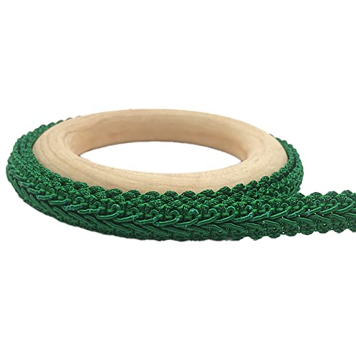 25Meter Geflochten Drehkordel Borte aus Dekoband Zierband Geschenkband Spitzenborte Schnur Kordelband für Nähen Handwerk Hochzeit Kleidung Deko Centipede Spitzenband, 1.2cm,Grün 25Meter Geflochten Drehkordel Borte aus Dekoband Zierband Geschenkband Spitzenborte Schnur Kordelband für Nähen Handwerk Hochzeit Kleidung Deko Centipede Spitzenband, 1.2cm,Grün von Duories