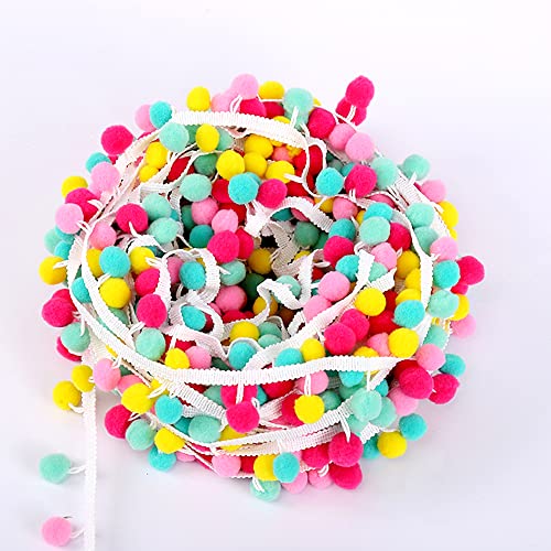 3 Meters 15mm Bunte Pompons Borte zum Basteln,Dekoband Mit Bommeln Bälle Pom Poms Fransenborte Zierband Dekoborte Nähzubehör für DIY Basteln Apparel Kleidung,Kostüme,Nähen,Dekoration,Stil B 3 Meters 15mm Bunte Pompons Borte zum Basteln,Dekoband Mit Bommeln Bälle Pom Poms Fransenborte Zierband Dekoborte Nähzubehör für DIY Basteln Apparel Kleidung,Kostüme,Nähen,Dekoration,Stil B von Duories