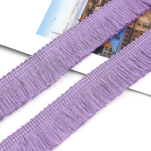 3 Meters 2.5cm Quaste Fransenborte Fransenband Schnittfranse Dekoband Zierband Dekoborte Tanzfransen Nähzubehör für Kleidung,Kostüme,DIY Nähen,Gardinen,Tischdecken,Tischläufer,Dekoration,Violett 3 Meters 2.5cm Quaste Fransenborte Fransenband Schnittfranse Dekoband Zierband Dekoborte Tanzfransen Nähzubehör für Kleidung,Kostüme,DIY Nähen,Gardinen,Tischdecken,Tischläufer,Dekoration,Violett von Duories