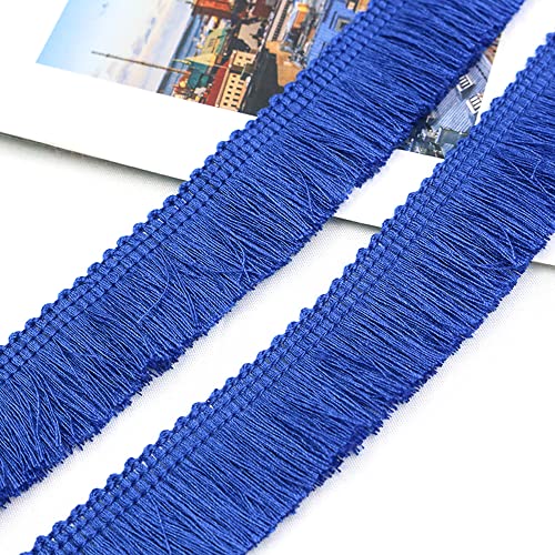3 Meters 2.5cm Quaste Fransenborte Fransenband Schnittfranse Dekoband Zierband Dekoborte Tanzfransen Nähzubehör für Kleidung,Kostüme,DIY Nähen,Gardinen,Tischdecken,Tischläufer,Dekoration,Dunkelblau 3 Meters 2.5cm Quaste Fransenborte Fransenband Schnittfranse Dekoband Zierband Dekoborte Tanzfransen Nähzubehör für Kleidung,Kostüme,DIY Nähen,Gardinen,Tischdecken,Tischläufer,Dekoration,Dunkelblau von Duories