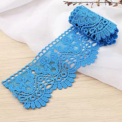 3 Yard 10cm Breite Milchseide Vintage Spitzenborte Spitzenband Spitzenbordüre Stickerei Dekoband Zierband Spitze Blumenband für Nähen Handwerk Dessous Hochzeitskleid Hochzeit Haus Deko,Königsblau 3 Yard 10cm Breite Milchseide Vintage Spitzenborte Spitzenband Spitzenbordüre Stickerei Dekoband Zierband Spitze Blumenband für Nähen Handwerk Dessous Hochzeitskleid Hochzeit Haus Deko,Königsblau von Duories