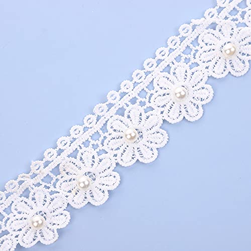 3 Yard Breite 4cm Perle Spitzenband Häkelspitze Häkel-Borte Spitzenborte Spitzenbesatz Lace Spitze Trim Band Nähen Dekoband für DIY Basteln Nähen Kleidung Tischdeko Hochzeit Brautkleid Dekoration 3 Yard Breite 4cm Perle Spitzenband Häkelspitze Häkel-Borte Spitzenborte Spitzenbesatz Lace Spitze Trim Band Nähen Dekoband für DIY Basteln Nähen Kleidung Tischdeko Hochzeit Brautkleid Dekoration von Duories