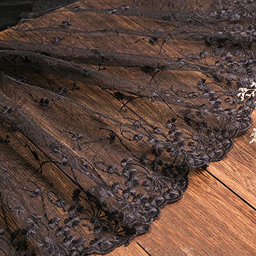 3 Yard Vintage Bestickter Spitzenbesatz Spitzenborte Dekoband Spitzenband Spitzenbordüre Zierband Spitzenstoff für Nähen Brautschleiern Petticoats Hochzeitskleid Hochzeit Deko 32cm Breite,B Schwarz 3 Yard Vintage Bestickter Spitzenbesatz Spitzenborte Dekoband Spitzenband Spitzenbordüre Zierband Spitzenstoff für Nähen Brautschleiern Petticoats Hochzeitskleid Hochzeit Deko 32cm Breite,B Schwarz von Duories