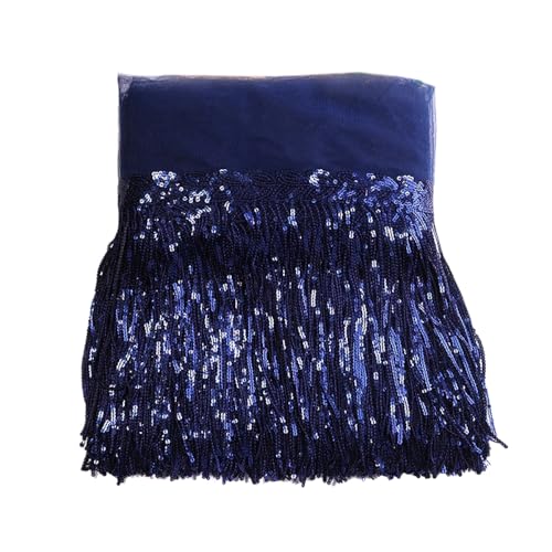 3 Yards 20cm Bling Pailletten Fringe Trim Fransen Quaste Fransenborte Fransenband Fransenbordüre Dekoband Tanzfransen Fransen-Borten Bänder zum Nähen,DIY Basteln,Kleidung Dessous Vorhänge,Navy blau 3 Yards 20cm Bling Pailletten Fringe Trim Fransen Quaste Fransenborte Fransenband Fransenbordüre Dekoband Tanzfransen Fransen-Borten Bänder zum Nähen,DIY Basteln,Kleidung Dessous Vorhänge,Navy blau von Duories