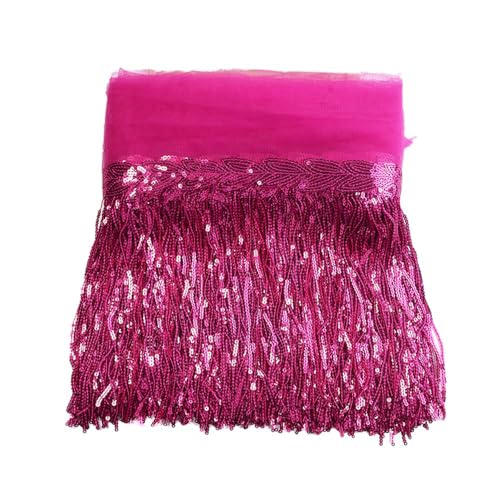 3 Yards 20cm Bling Pailletten Fringe Trim Fransen Quaste Fransenborte Fransenband Fransenbordüre Dekoband Tanzfransen Fransen-Borten Bänder zum Nähen,DIY Basteln,Kleidung Dessous Vorhänge,Rose 3 Yards 20cm Bling Pailletten Fringe Trim Fransen Quaste Fransenborte Fransenband Fransenbordüre Dekoband Tanzfransen Fransen-Borten Bänder zum Nähen,DIY Basteln,Kleidung Dessous Vorhänge,Rose von Duories