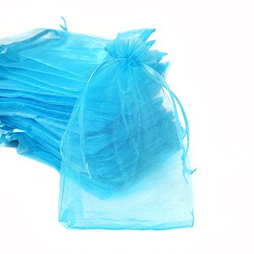 30 X Organza Säckchen Zum Befüllen,Organzabeutel Geschenkbeutel Kordelzug Säckchen Organzasäckchen für Festival Party Hochzeit Bonbonsbeutel,Schmuckbeutel Lavendel Geschenk Säckli,10x12cm blauer See von Duories