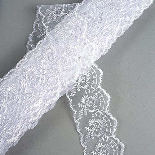 30 Yard Bestickte Spitzenbordüre Spitzenbesatz Stoff Spitzenband,Geschenkband Spitze Band Meterware,Spitzenborte Zum DIY Basteln Nähen Weihnachten Hochzeit Party Deko Blumen Geschenkverpackung,Weiß 30 Yard Bestickte Spitzenbordüre Spitzenbesatz Stoff Spitzenband,Geschenkband Spitze Band Meterware,Spitzenborte Zum DIY Basteln Nähen Weihnachten Hochzeit Party Deko Blumen Geschenkverpackung,Weiß von Duories